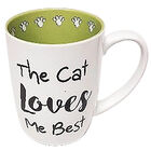 PetRageous, The Cat Loves Me Best Mug - 24 oz image number null