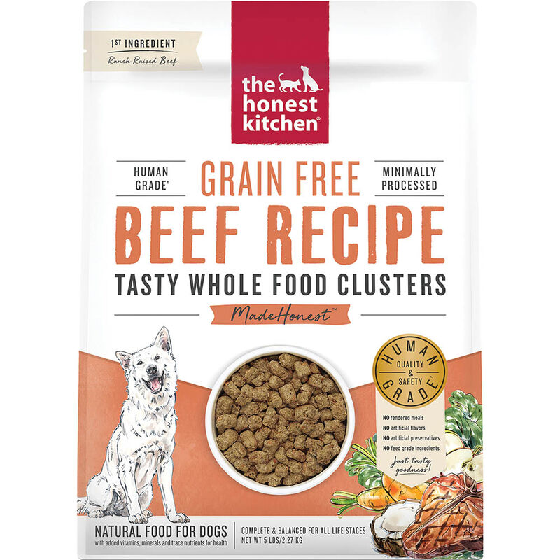 The Honest Kitchen, Grain Free Whole Food Clusters - Beef - Dry Dog Food image number null