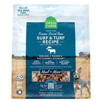 Open Farm, Surf & Turf Freeze Dried Raw Dog Food - Freeze Dried Dog Food