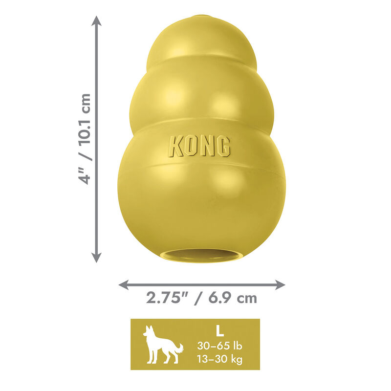 KONG Classic Dog Chew Toy - Gold image number null