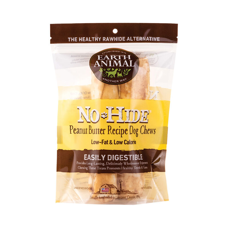 Earth Animal, Peanut Butter No-Hide Chew - 2 pk image number null