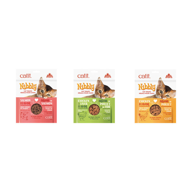 Catit, Feline Nibbly Treats - Salmon - 90 g image number null