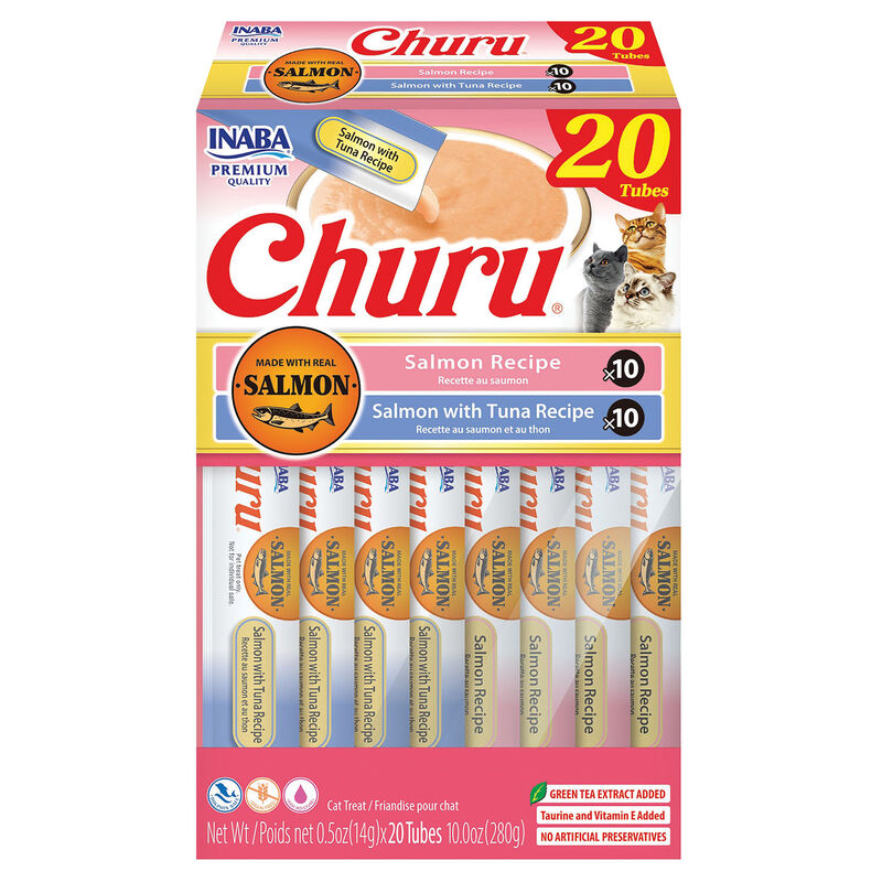 Inaba, Salmon & Tuna Variety Pack - Cat Treat image number null