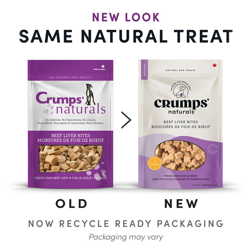 Crumps' Naturals, Beef Liver Bites - Freeze Dried Dog Treat image number null