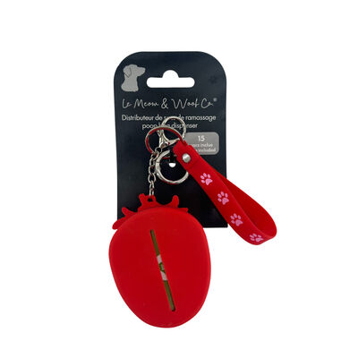 Meow & Woof, Poop Bag Dispenser - Strawberry