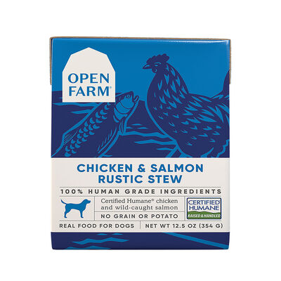 Open Farm, Chicken & Salmon Rustic Stew Dog Wet Food - 354 ml - Wet Dog Food