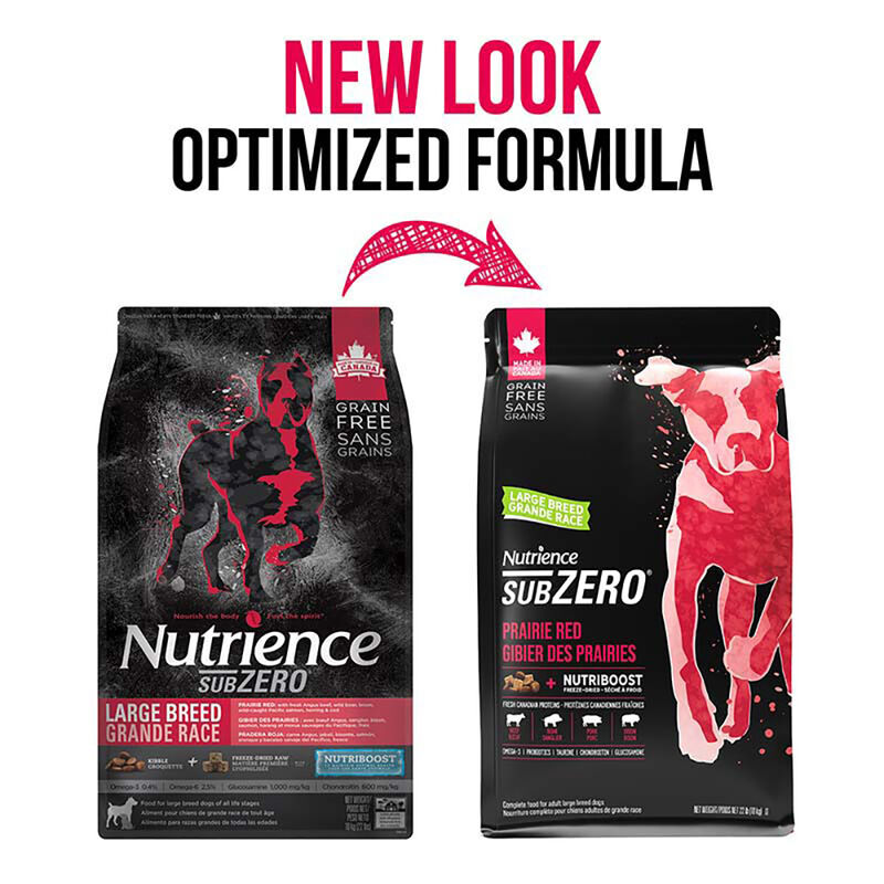 Nutrience, Adult Large Breed - SubZero Grain Free - Prairie Red - 10 kg - Dry Dog Food image number null