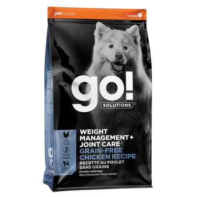 GO! SOLUTIONS, Adult - Weight Management & Joint Care - GF Chicken - Dry Dog Food