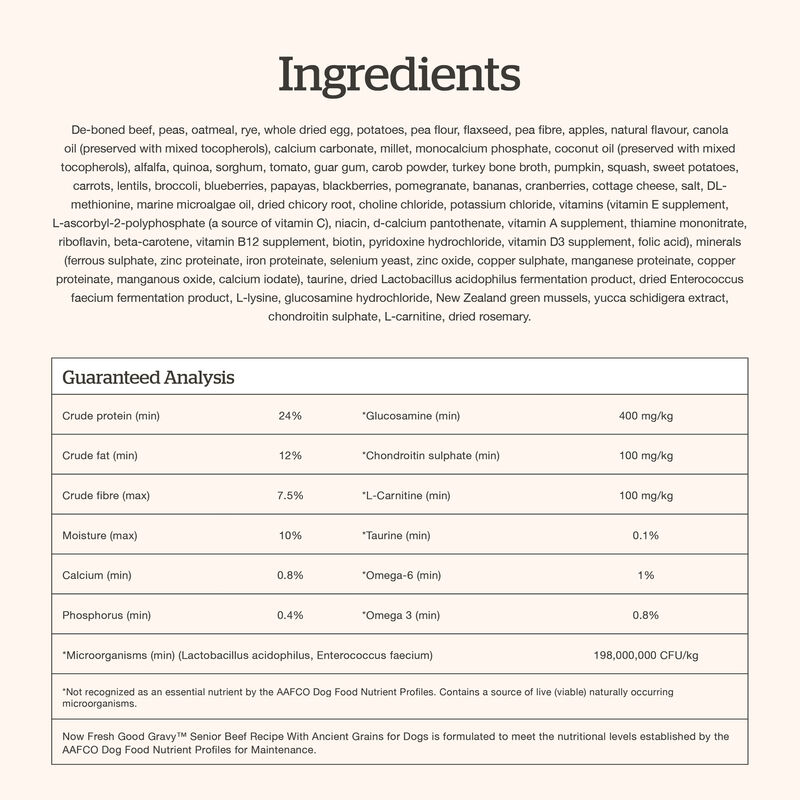 Good Gravy - Beef Coated in Bone Broth - Senior Dry Dog Food image number null