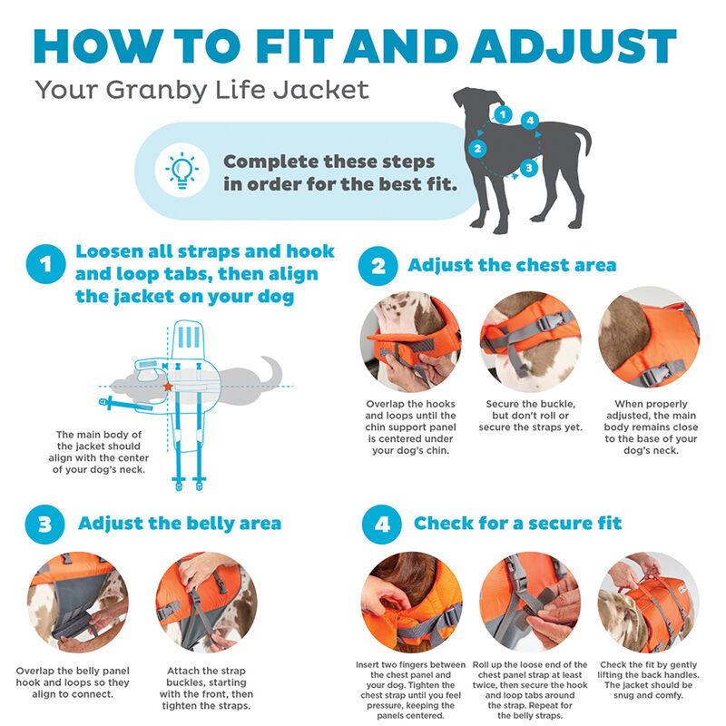 Outward Hound, Granby Splash Life Jacket - Orange image number null
