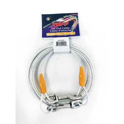 TUFF, Reflective Tie-Out Cable - Heavy - 25'