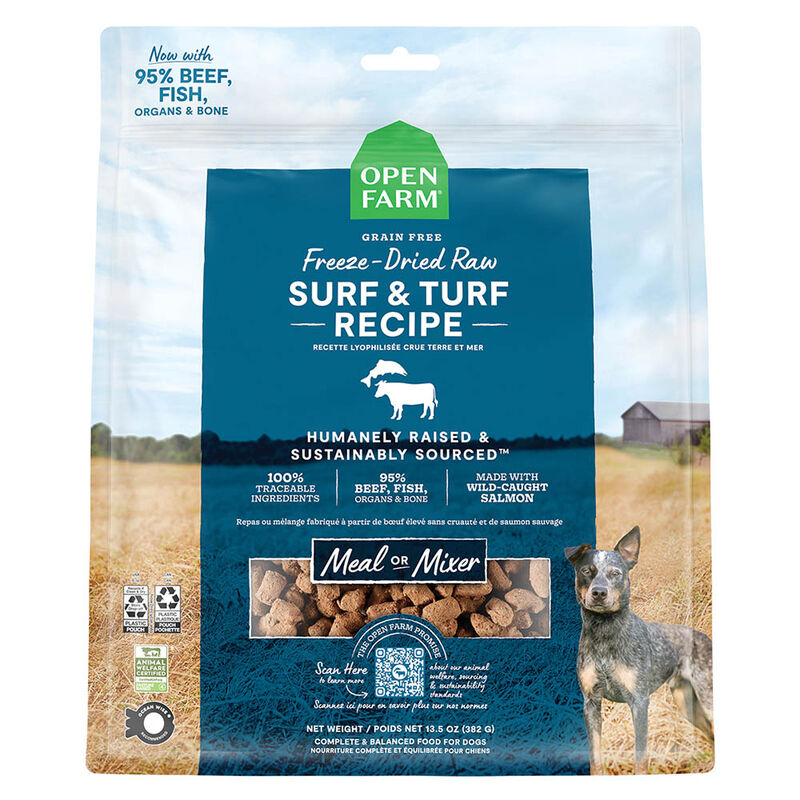 Open Farm, Surf & Turf Freeze Dried Raw Dog Food - Freeze Dried Dog Food image number null