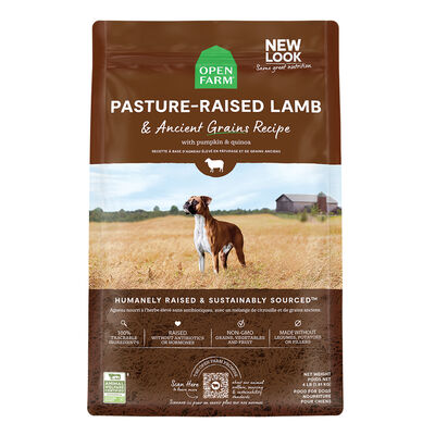 Open Farm, Pasture-Raised Lamb & Ancient Grains Adult Dog Dry Food - Dry Dog Food