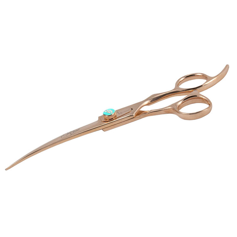 Kenchii, Rose Gold Curved Shears - 7" image number null