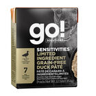 GO! SOLUTIONS, SENSITIVITIES Limited Ingredient Grain Free Duck P&acirc;t&eacute; for dogs - Wet Dog Food image number null