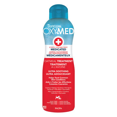 Tropiclean, OxyMed Oatmeal Treatment Rinse - 20 oz