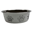 Brigade Printed Dog Bowl - Light Gray image number null