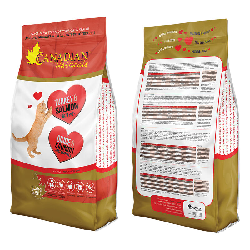 Canadian Naturals, Feline Adult - GF Turkey & Salmon - Dry Cat Food image number null