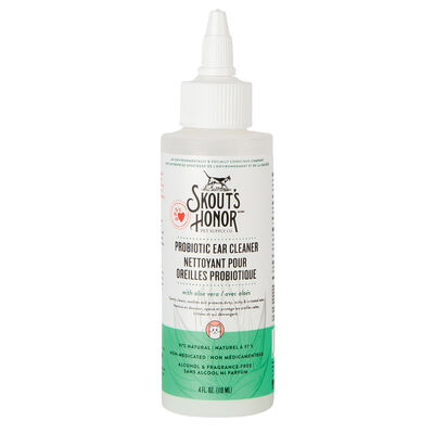 Skouts Honor, Probiotic Ear Cleaner for Cats - 4 oz