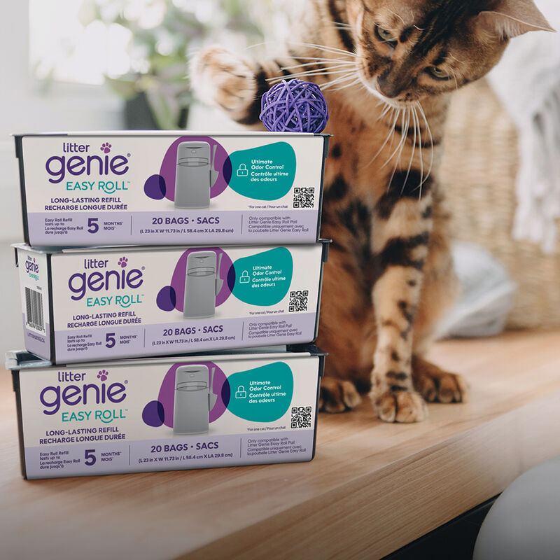 Litter Genie, Easy Roll Long-Lasting Refill, 20 Bags (Up To 5 Months) image number null