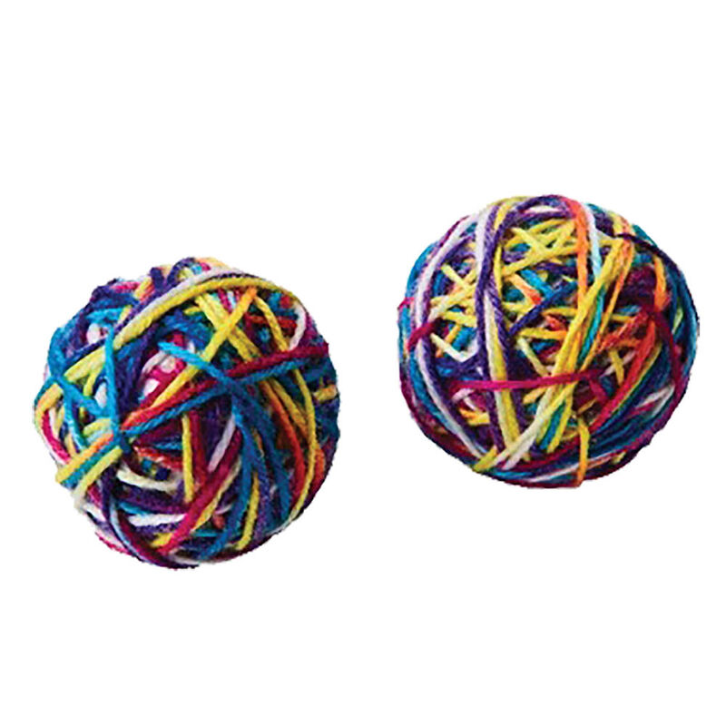 SPOT, Sew Much Fun - Yarn Balls - 2.5" - 2 pk - Interactive Cat Toy image number null