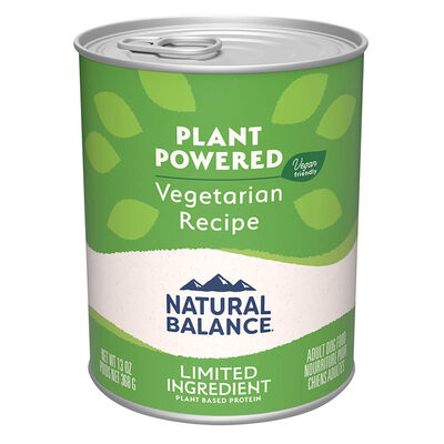 Natural Balance, Vegetarian Canned Dog Formula - 369 g - Wet Dog Food