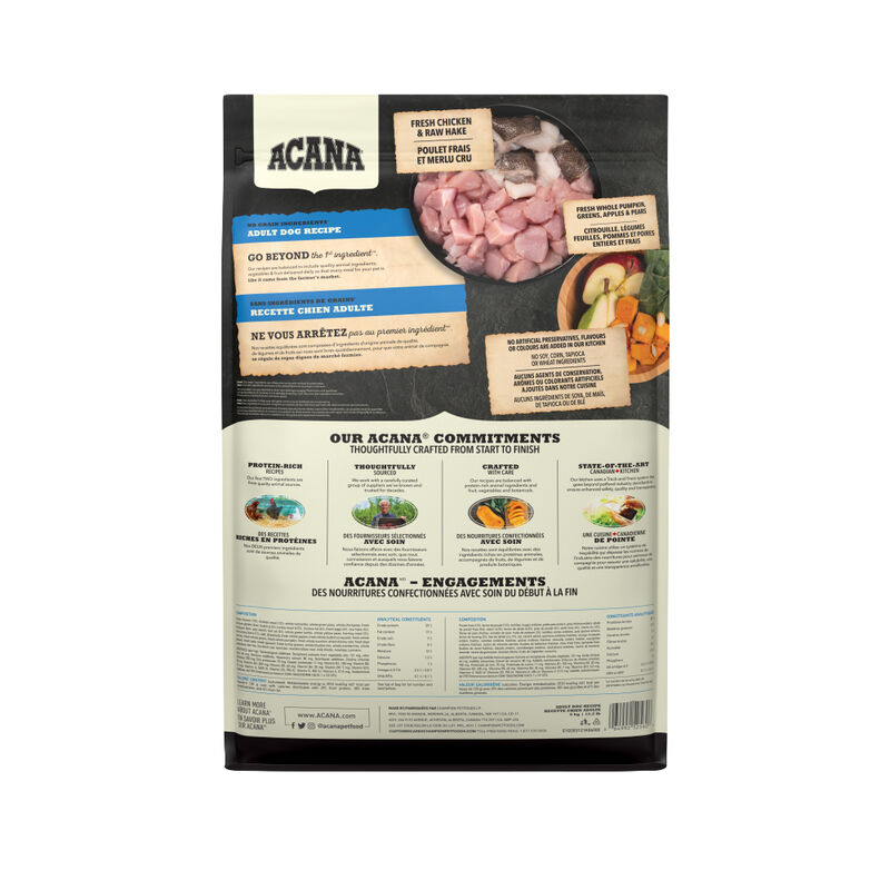 Acana, Adult Dog Food, Free-Run Chicken & Hake image number null