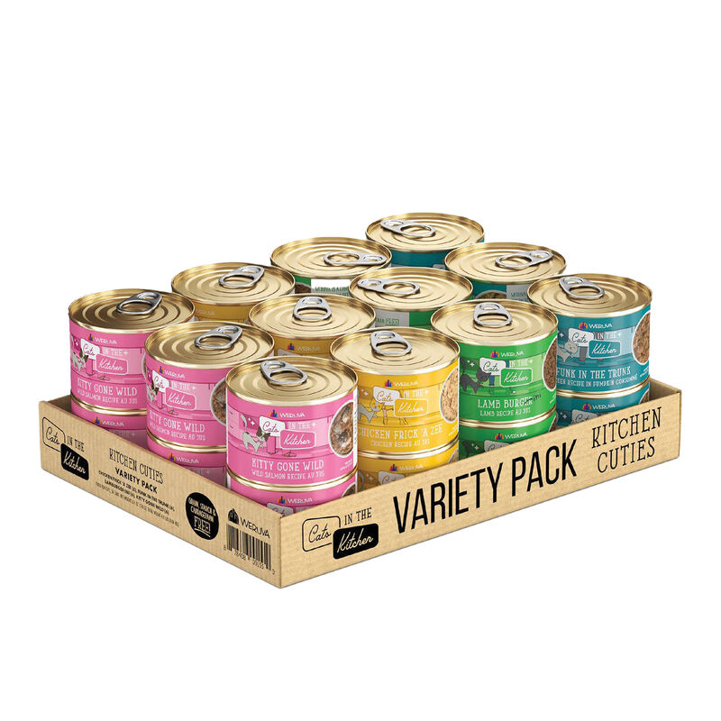 Weruva,  Cats In The Kitchen - Kitchen Cuties Variety Pack- 24x170g - Wet Cat Food image number null