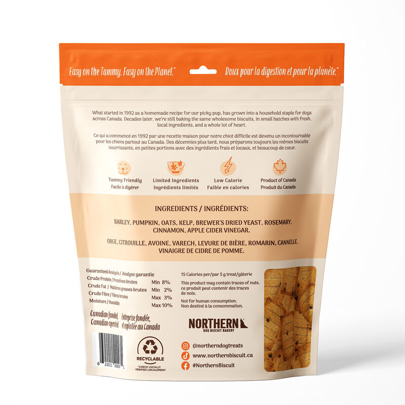 Northern Biscuit, Wheat Free, Pumpkin Pie - 500 g - Dog Biscuit image number null