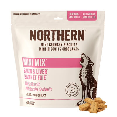 Northern Biscuit, Mini Mix Canadian Bacon & Liverlicious - 450 g - Dog Biscuit
