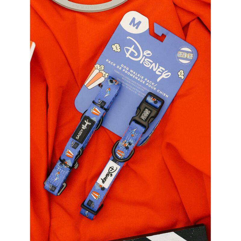 Sassy Woof, Mickey Cinema Collar and Leash Set for Dogs image number null