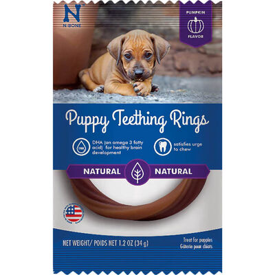 Get Naked, Puppy Teething Ring - Pumpkin - Single
