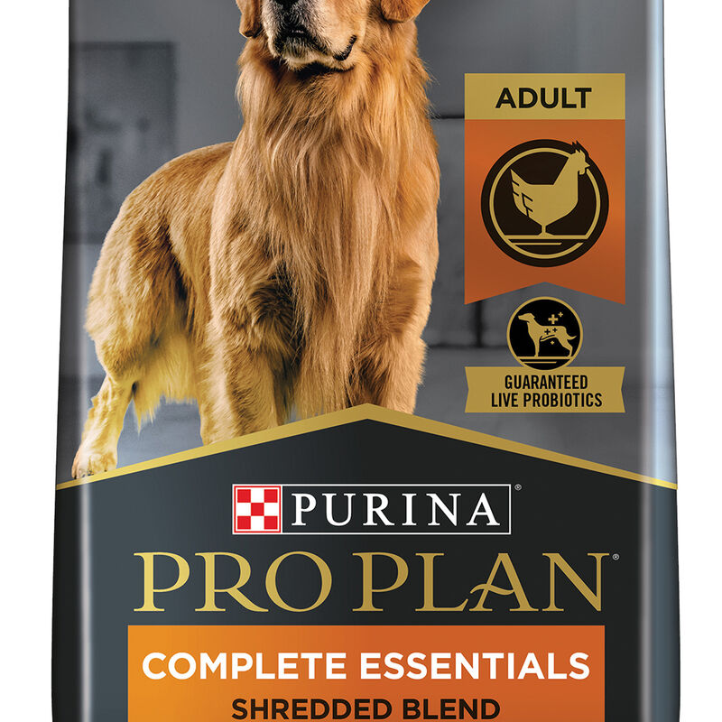 Purina Pro Plan Complete Essentials Adult, Shredded Blend, Chicken & Rice Dry Dog Food image number null