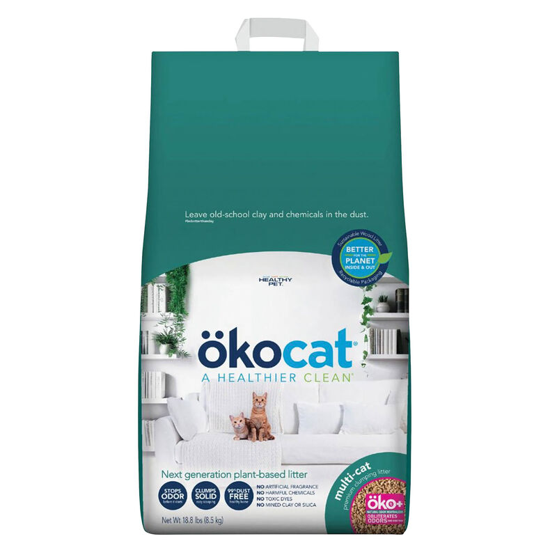 Okocat Natural Wood Multi-Cat Litter image number null