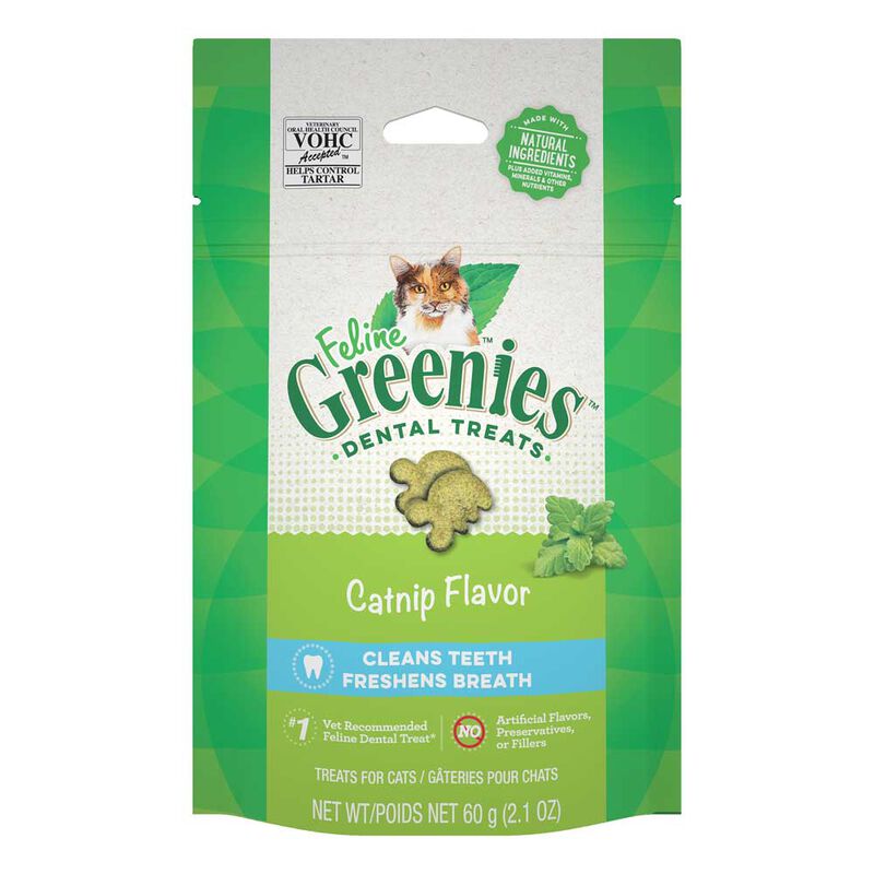 Greenies, Feline Dental Treat - Catnip - Cat Treat image number null