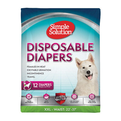 Simple Solution, Disposable Diapers - 12 Pk - XX-Large