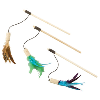 SPOT, Cork Teaser Wand w/Feather