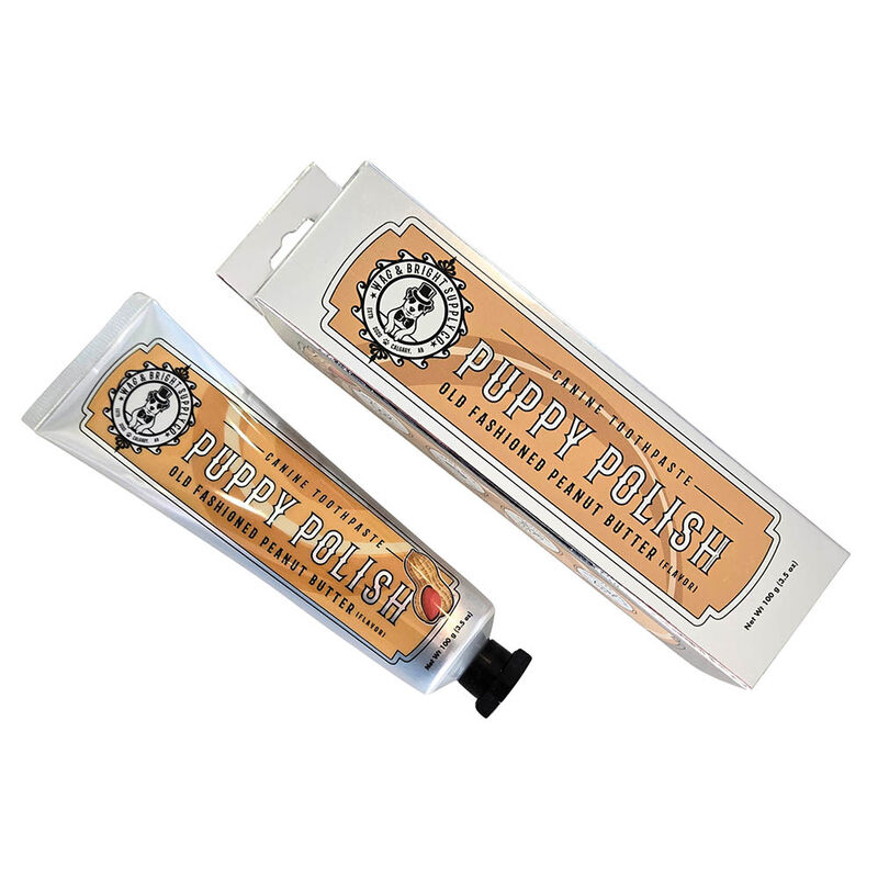Wag & Bright Supply Co., Puppy Polish Dog Toothpaste - Old Fashioned Peanut Butter - 100 g image number null