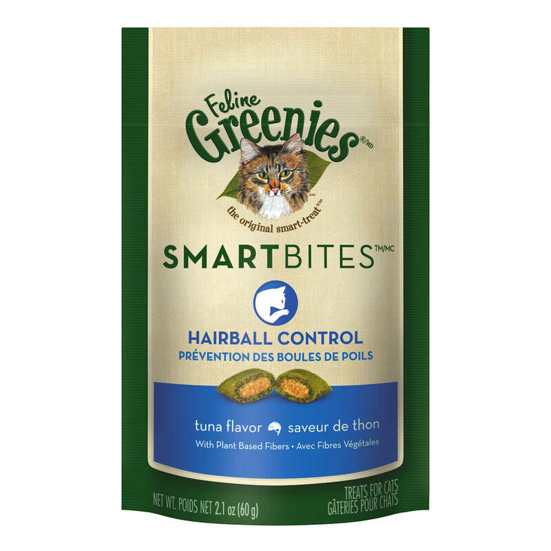 Greenies, Feline Smartbites Hairball Control - Tuna - 60 g - Cat Treat image number null