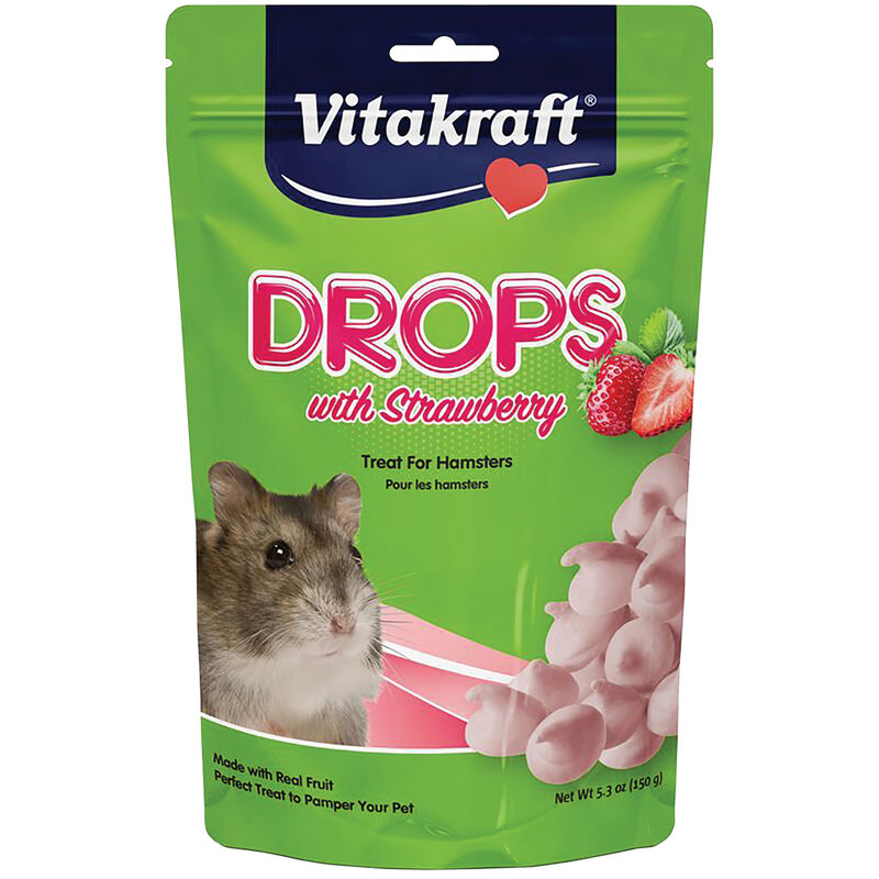 Vitakraft, Hamster Drops with Strawberry - 5.3 oz image number null