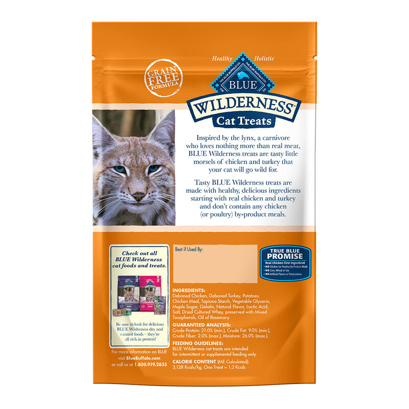 Blue Buffalo, Feline Treat - Wilderness - Chicken & Turkey - 56 g - Cat Treat image number null
