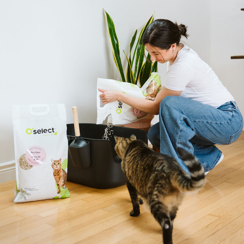 O'select, Pea Fiber Clumping Litter - Unscented - 4.5 kg image number null