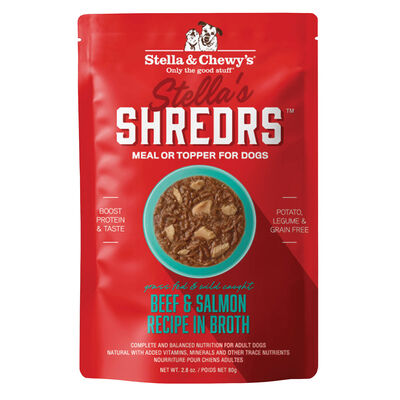 Stella & Chewy's Shredrs Grass Fed Beef & Wild Caught Salmon Recipe &ndash; Dog Wet Food