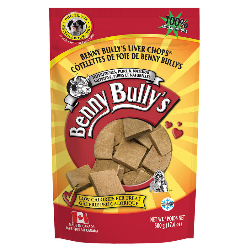 Benny Bully's, Liver Chops - Freeze Dried Dog Treat image number null