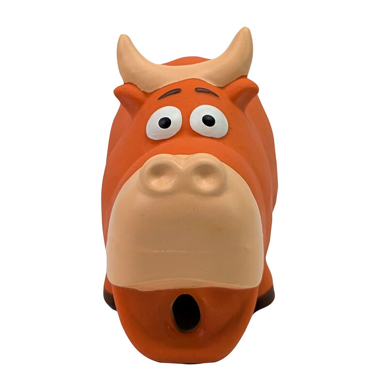 Zoom Pets Baltazar the Buffalo Latex Dog Chew Toy image number null