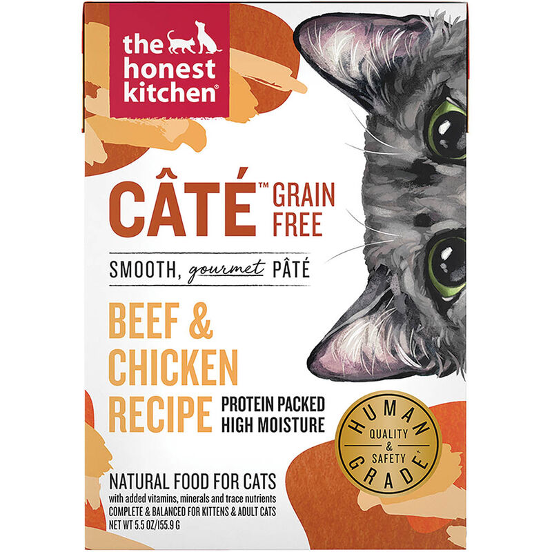 The Honest Kitchen, Grain Free Beef & Chicken P&acirc;t&eacute; - Wet Cat Food image number null