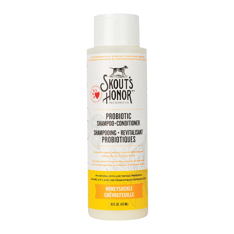 Skouts Honor, Probiotic ShampooPlusConditioner-Honeysuckle-16 oz image number null