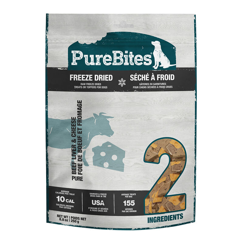 PureBites, Value Size Treats - Beef & Cheese - Freeze Dried Dog Treat image number null