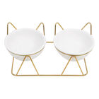 Brigade Double Ceramic Cat Bowls image number null