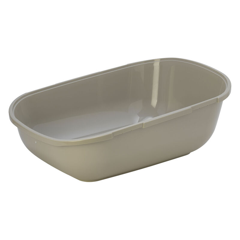 Moderna Open Litter Box with Rim for Easy Access - Grey image number null